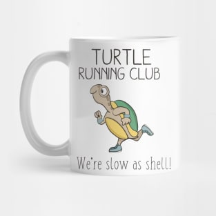 Turtle Running Club, Funny Turtle Running Mug